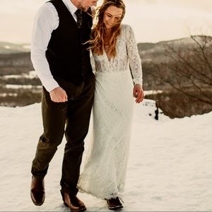 Azazie lace wedding dress